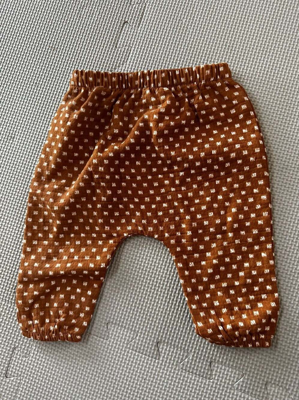 Quincy Mae Copper Dash Baby Harem Pants 0-3M